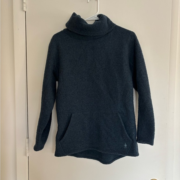 Smartwool Dark Gray Cowl Neck Sweater - Picture 1 of 1